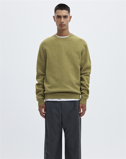 ANNARR - ANRRagi Wool Crew Neck Strik - Going Green